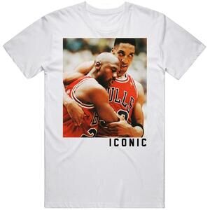 Michael Jordan Pippen Iconic Flu Game Basketball Fan T Shirt